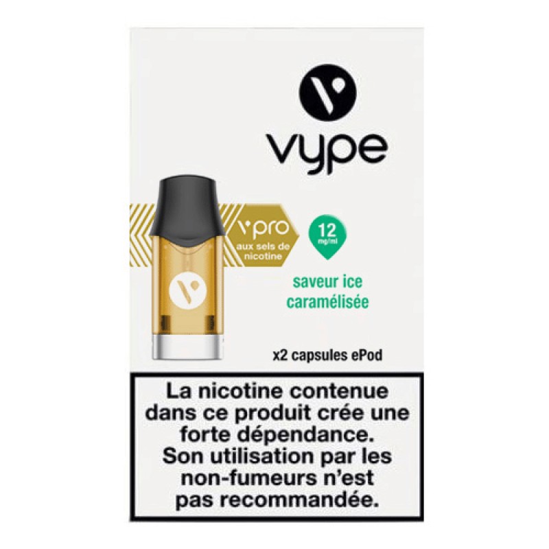 Recharge Vype / Vuse Ice Caramélisée EPOD