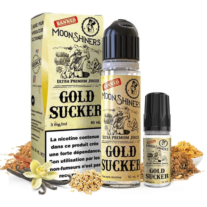 E-liquide Gold Sucker 60ml (+ 1 ou 2 Boosters de N...
