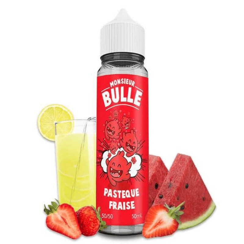 E-liquide Pastèque Fraise Monsieur Bulle (L...