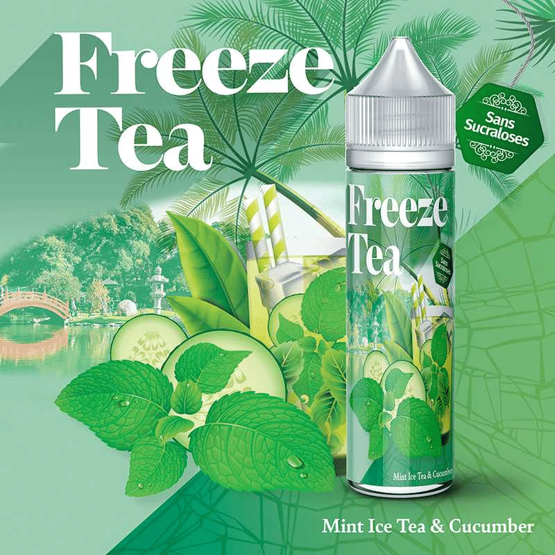 E-liquide Mint Ice Tea & Cucumber 50 ml  - Freeze Tea