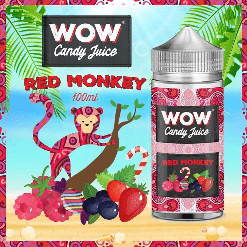 E-liquide Red Monkey 100ml - Wow Candy Juice