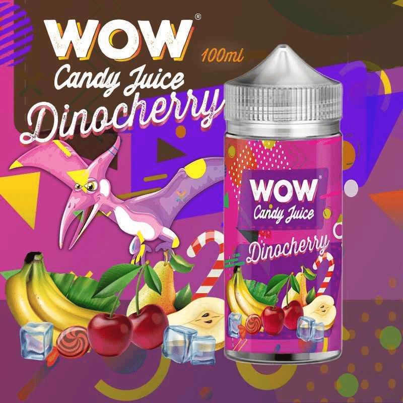 E-liquide DinoCherry 100ml - Wow Candy Juice