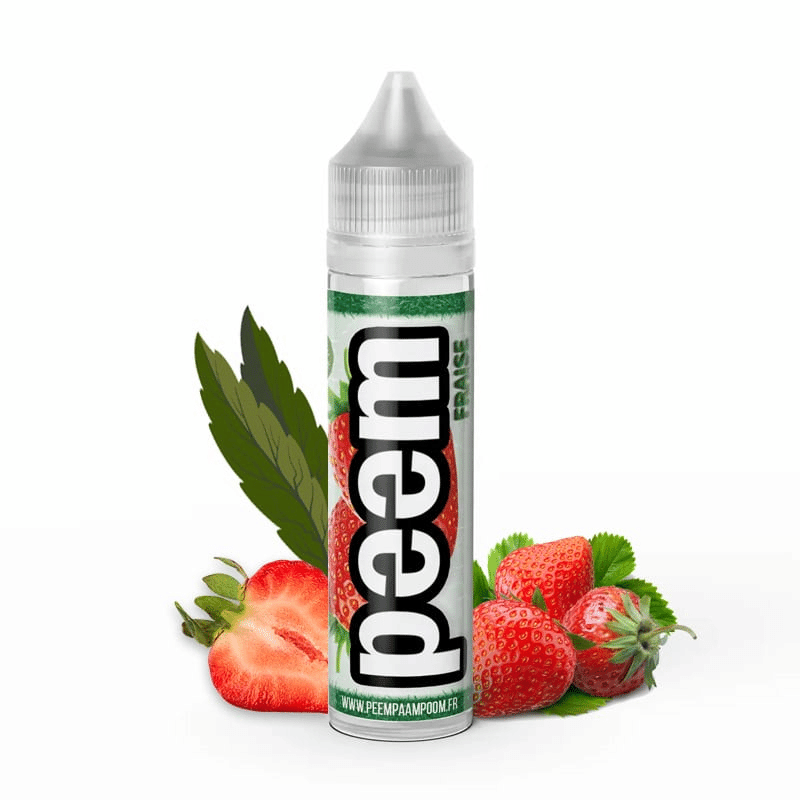 E-liquide Peem Fraise 50ml (sans CBD) - Weecl