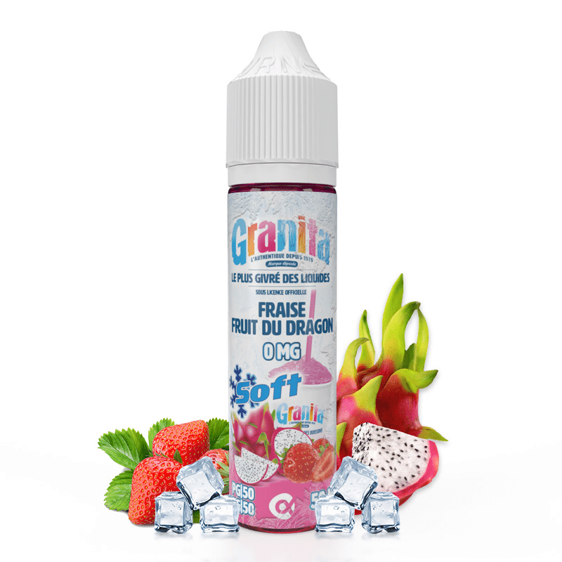 E-liquide Fraise Fruit du dragon Granita 50ml (Soft ou Extra frais)