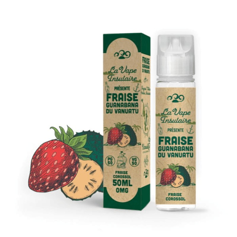 E-liquide Fraise Guanabana du Vanuatu 50ml - La Vape Insulaire