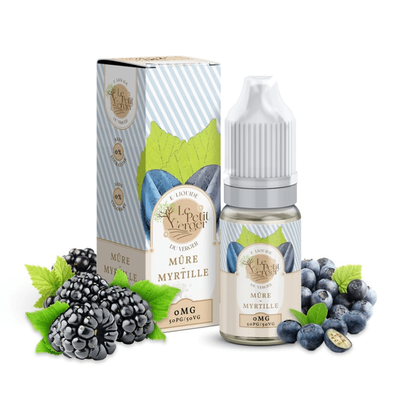 E-liquide Mûre Myrtille - Le Petit Verger