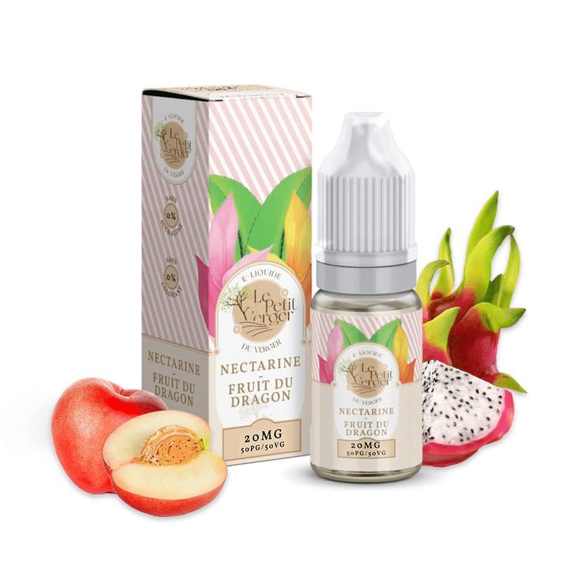 E-liquide Nectarine Fruit du dragon (Sels de nicotine) - Le Petit Verger