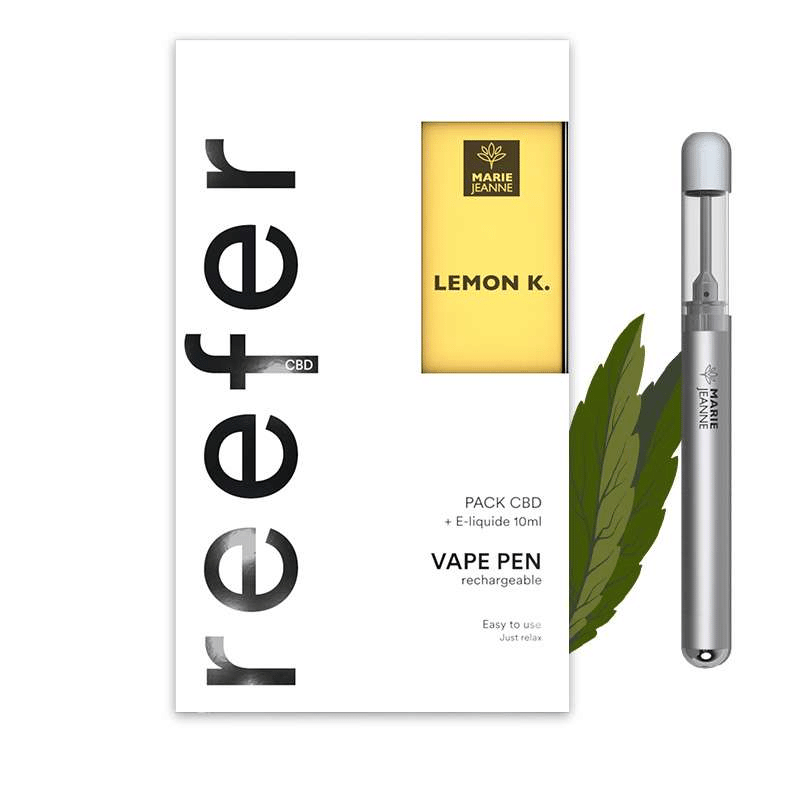 Pack Vape Pen Reefer Lemon Kush CBD - Marie Jeanne