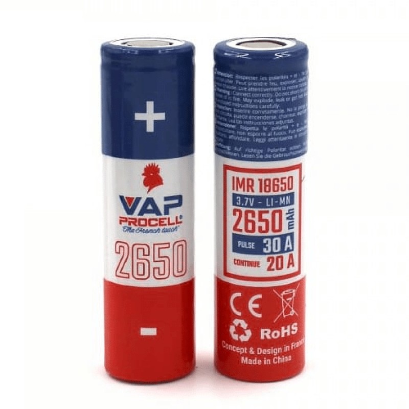 Accu IMR 18650 (2650 MAH) - VAP PROCELL