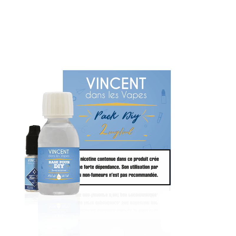 Pack DIY 50 % PG / 50 % VG 125 ml VDLV