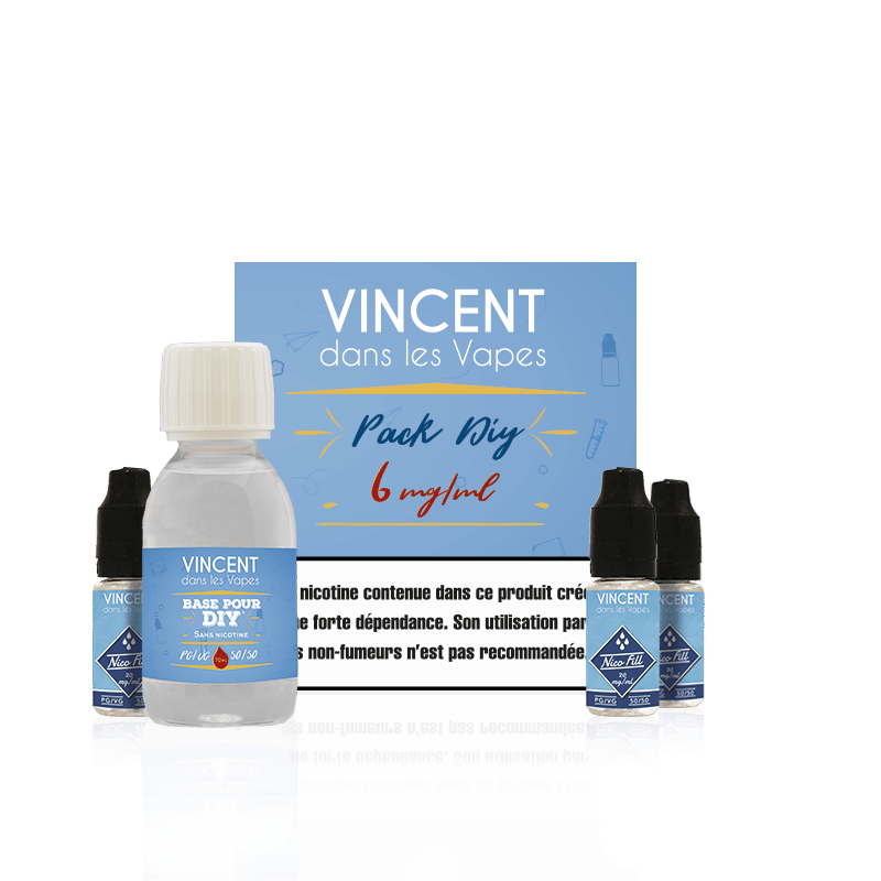 Pack DIY 50 % PG / 50 % VG 125 ml VDLV