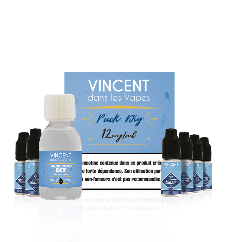 Pack DIY 50 % PG / 50 % VG 125 ml VDLV