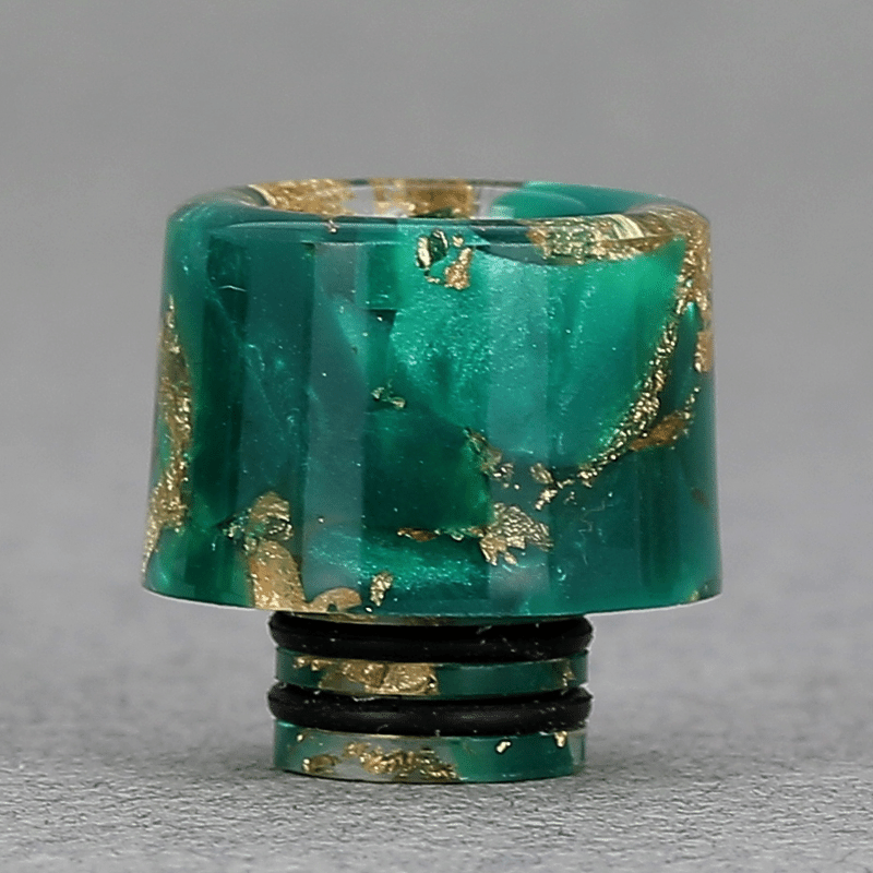 Drip Tip 510 Resine Epoxy Pépite Dorée